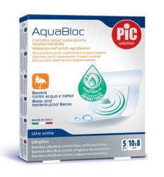 Pic Aquabloc komprese 10x8cm su sterilni i providni vodootporni flasteri koji su otporni su na vodu, vlagu i znoj i efikasno štite rane od razvoja bakterija.