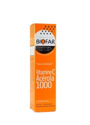 Biofar Tri-active vitamin C Acerola 1000 šumeće tablete, dobar izvor vitamina C. Smanjuju umor i iscrpljenost, povecavaju tonus i otpornost organizma.