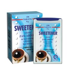 Sweetener predstavlja zaslađivač na bazi saharina i ciklamata