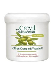 CREVIL 250ml krema za negu kože ruku i tela sa maslinovim uljem i vitaminom E. Koristi se za svakodnevnu negu normalne do suve kože.