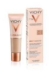 VICHY MinéralBlend nijansa 11 Granite hidratantni puder na bazi vode za postojan, svež i ravnomeran ten, za negu i lepotu kože lica. Sa termalnom vodom Vichy.