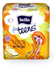 Ulošci Bella for Teens UltraEnergy 10kom sa mirisnom notom egzotičnog voća. Sa sistemom mikrotunela koji brzo upija i pretvaraju tečnost u gel.