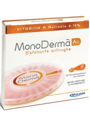 MonoDerma vitamin A ampule, 28 kom, za negu lica masne i problematične kože, koje sadrže čist vitamin A-retinol u koncentraciji od 0.15%  za obnavljanje epitela