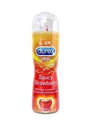 Lubrikant Durex Play Saucy Strawberry 50ml ublažava vaginalnu suvoću i nelagodnost prilikom polnog odnosa. Prikladno za vaginalni, analni i oralni seks.