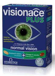 Visionace Plus je kompletna nutritivna podrška za oko i namenjen je za potrebe ishrane kod starijih osoba sa senilnom degeneracijom makule