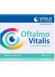 Oftalmo Vitalis je namenjen kao dodatak ishrani na bazi karotenoidnih pigmenata - luteina i zeaksantina, vitamina A, E, C, B₂ i cinka