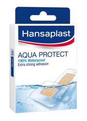 Hansaplast AQUAProtect 20kom transparentni i vodootporni flasteri štite prilikom kupanja i tuširanja, pogodni za pokrivanje svih vrsta manjih rana.