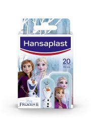 Hansaplast Disney Frozen u pakovanju od 20 komada, flasteri sa slikom pogodni za sve vrste manjih rana sa ne-lepljivim jastučićem koji štiti ranu.