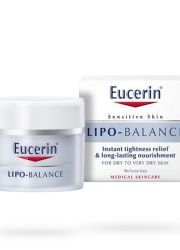 Eucerin Lipo-balance, 50ml, za negu lica, bogata hranljiva krema za osetljivu i veoma suvu kožu. Može se koristiti i kao podloga za šminku.