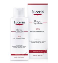 Eucerin Dermo Capillaire ph5 u pakovanju od 250ml šampon za negu normalne kose detaljno čisti kosu i teme bez isušivanja kože i iritacija.