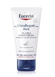 Eucerin UreaRepair Plus sa 5%urea 75ml krema za negu ruku koja pruža trenutno olakšanje za suvu,grubu kožu ruku. Pogodna za dijabetičare, kod psorijaze, kseroze