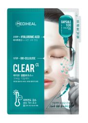 Mediheal Clear kapsule 100 Hijaluronata, za negu kože lica, popunjavaju rezervoare vode u koži, održavajući vlažnost i sastavne elemente – kolagen i elastin.