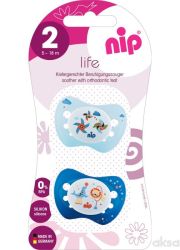 NIP varalica Life, silikon 5-18m, 2kom - silikonska cucla za bebe