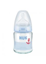 NUK First Choice staklena flašica silikonska cucla 120ml - silikonska cucla - flasica za bebe