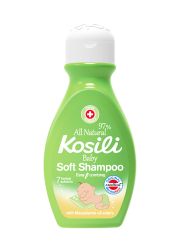 Kosili all natural šampon, u pakovanju od 200ml, namenjena je prvenstveno nezi nežne kože glave beba, ali i odraslim osobama sa osetljivom kožom.