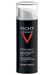 VICHY HOME HYDRA MAG C+ 50 ml, za negu lica, za normalnu i mešovitu kožu. Hidrantna krema protiv znakova umora za lice i područje oko očiju za muškarce.