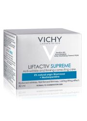 Vichy LIFTACTIV SUPREME 50 ml, za negu lica, Anti-age krema namenjena za suvu, osetljivu kožu. U trenutku izglađuje bore i nepravilnosti, a kožu čini blistavom.