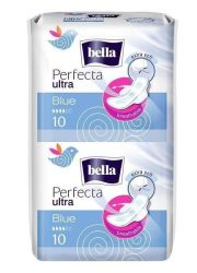 Ultra tanki higijenski uložak Bella Perfecta Ultra Blue 20kom čuva kožu od iritacija i sadrži specijalni SEP sistem koji čini da se osećate komforno I lagodno.