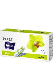 Tamponi Bella Super 16kom, odlično rešenje za aktivne devojke. Super veličina za obilnije menstrualne cikluse.