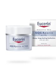 Eucerin AQUAporin Active 50ml bogata hidrantna krema za negu lica, koja poboljšava sopstveni sistem hidratacije u koži i čini kožu mekom, glatkom i blistavom.