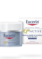 Eucerin Q10 Active 50ml, za negu lica Anti-age noćna krema za sve tipove kože. Sadrži koenzim Q10 i Pro retinol koji kožu čini elastičnijom i zategnutom. 