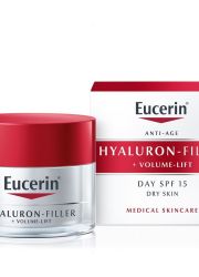 Eucerin Anti-age,50ml hyaluron-filler+volume-lift dnevna krema za suvu kožu SPF 15 za negu lica, namenjena obnavljanju kontura kože lica koje se gube strarenjem