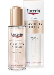 Eucerin Anti-age Elasticity+filler,30ml uljani serum za negu kože lice namenjen je obnavljanju strukture kože lica, vrata i dekoltea koja se gubi starenjem.