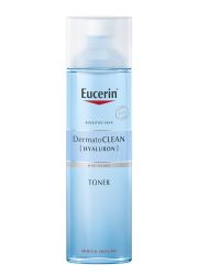 Eucerin DermatoCLEAN 200ml, tonik za negu i čišćenje namenjen osetljivu kožu lica. Detaljno uklanja nečistoće sa kože lica, vrata i dekoltea.