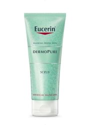 Eucerin DermoPure 100ml piling gel sa mikročesticama i mlečnom kiselinom namenjen za negu i čišćenje upaljene kože lica sklone pojavi akni.