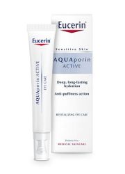 Eucerin AQUAporin active 15ml, krema za negu kože lica namenjena je za intenzivnu i dugotrajnu hidrataciju osetljive kože područja oko očiju.