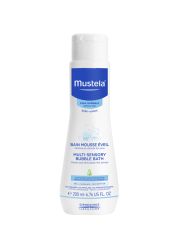 Mustela penušava kupka multi-sensory, u pakovanju od 200ml je idealna za čišćenje osetljive kože bebe. Nežno čisti kožu, Ne remeti osetljivu kožu.