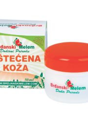 Brđanski melem 50ml, za negu tela oštećene kože i regeneraciju iritirane kože i dermatitisa. Pomaže kod opekotina, rana i posekotina, ožiljaka, dekubitusa isl.