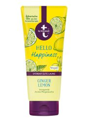 TETESEPT Hello Happiness 200ml gel za tuširanje sa đumbirom i limunom.Za negu tela, održava prirodnu vlažnost kože i daje joj osećaj mekoće.