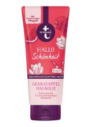 TETESEPT Hello Beauty 200ml gel za tuširanje sa narom i magnolijom. Za negu tela, održava prirodnu vlažnost kože i daje joj osećaj mekoće.