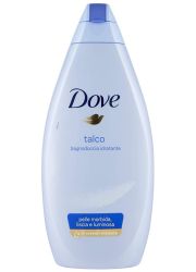 Dove Talco 700ml kupka za telo prijatnog mirisa na talk(puder), hrani i opušta kožu, sa rezultatmai vidljivim već nakon prvog tuširanja. Za muškarce i žene.