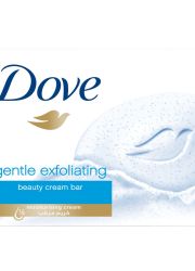 Dove GentleExfoliating sapun 100g za negu kože, nežno skida izumrle ćelije sa kože, ostavljajući kožu mekšom, glatkom i zdravom. Namenjen za lice, telo i ruke.