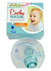 Baby aspirator VIVITAL plus namenjen je za redovno održavanje higijene nosića kod zdrave dece i bebica - aspirator za nos