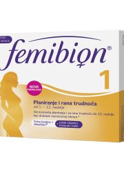 Femibion 1 28 tableta - vitamini za tudnice