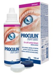 Proculin Soft Lens 100ml za čišćenje, uklanjanje proteinskih naslaga, dezinfekciju, ispiranje, skladištenje i vlaženje mekih kontaktnih sočiva.