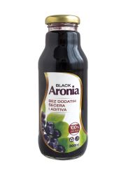 Aronia Black je matični sok od aronije koji se dobija hladnim ceđenjem i pasterizacijom zrelih plodova aronije