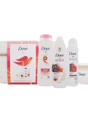 Na putovanju ili u kućnoj upotrebi Nourishing Secret Dove set sa neseserom - Gel za tuširanje, dezodorans, šampon, krema za telo, je sve što vam treba.