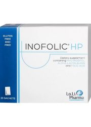 Inofolic HP 20 kesica pomaže u regulaciji insulinske rezistencije i hiperinsulinemije, regulaciji hiperprodukcije androgenih hormona (testosteron), uspostavljanju ovulacije, prevenciji nastanka gestacijskog dijabetesa, kontroli apetita i napada gladi.