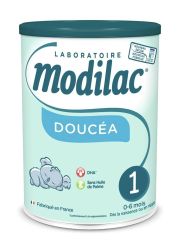 Modilac Doucéa 1 adaptirano mleko za bebe, za uzrast od 0 do 6 meseci, je mlečna formula sa laktoferinom specifično da zadovolji nutritivne potrebe odojčadi.