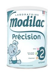 Modilac Précision 2 adaptirano mleko za bebe, od 6 do 12 meseci, je mlečna formula BEZ GLUTENA, specifično da zadovolji nutritivne potrebe odojčadi.