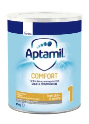 Aptamil Comfort 1 je specijalna mlečna formula protiv kolika, blagog zatvora i regurgitacije.