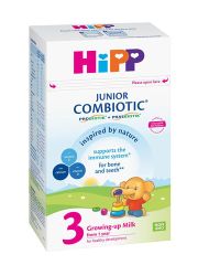 Hipp Combiotic 3 junior, adaptirano mleko, namenjeno za decu od prve godine starosti kao mlečni napitak za doručak, pre spavanja ili kao međuobrok. 