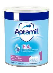 Aptamil HA (Hypo-Allergenic) 1 je specijalno napravljeno mlečna formula kako bi se kod odojčeta smanjio rizik od pojave alergija, od rođenja do 6. meseca života