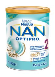 Néstle NAN 2 Optipro je adaptirana mlečna formula odojčad od 6. do 12. meseca sa dodatkom kulture Bifidobacterium lactis