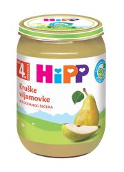 Hipp kaša Kruška viljamovka, u pakovanju od 190g, namenjena za bebe uzrasta nakon navršenog 4. meseca i malu decu.