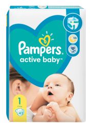 Pampers pelene active baby 1 (2-5kg) 43kom - pelene za bebe